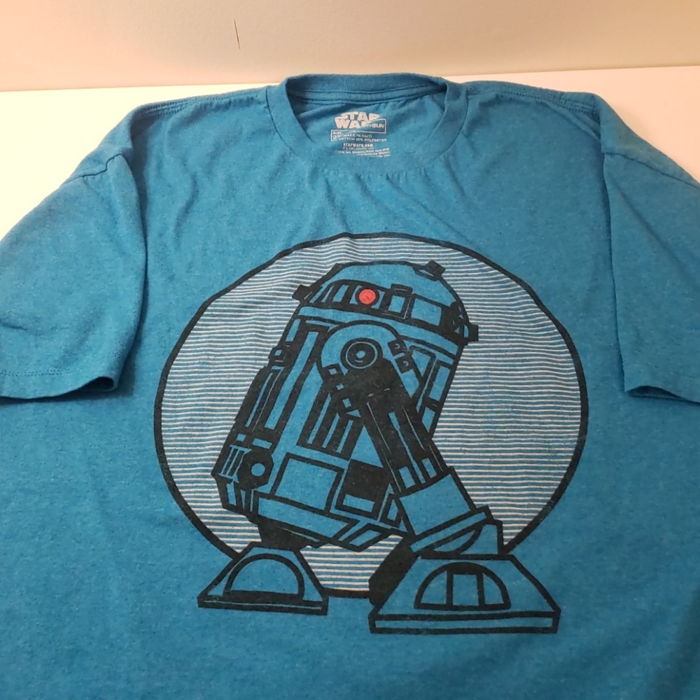 Star Wars R2D2 Light blue t-shirt size 2XL